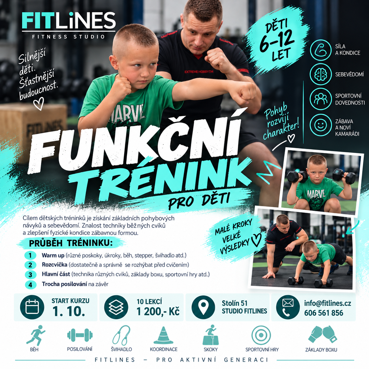Funkční trénink pro děti 6–12 let, start 1. 10.