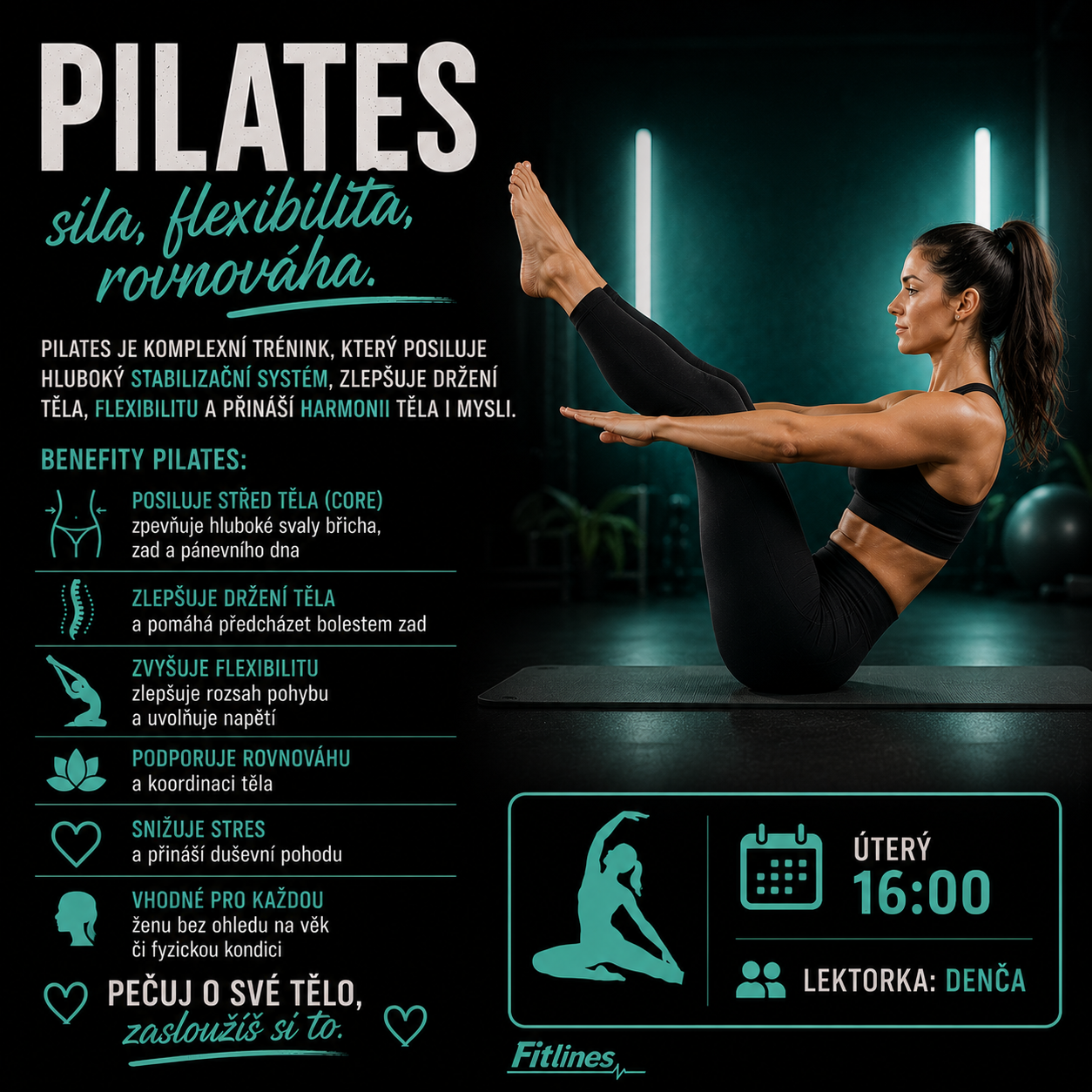Pilates — nová lekce